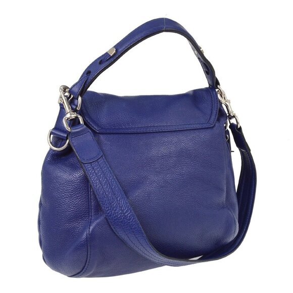 Gucci Blue Horsebit Detail Bamboo Shoulder Bag - Picture 12 of 12